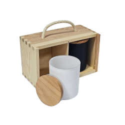 Komplet podełko + szkło do świec